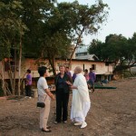 Visiting new educational buildings at Sathira Dhammasthan, Bangkok, Thailand